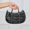 Jo Chain Detailed Shoulder Bag (Black)- FINAL SALE