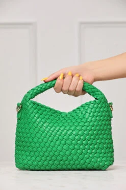 Jessamine Woven Purse (Green)