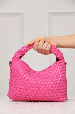Jessamine Woven Purse (Pink)