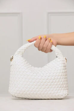 Jessamine Woven Purse (White) -Lilly's Kloset IMG 3703