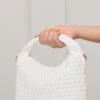 Jessamine Woven Purse (White)