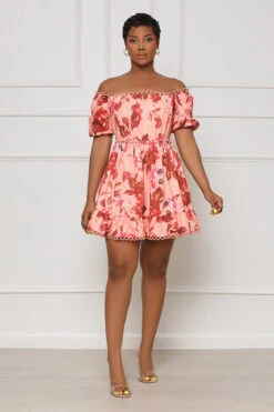 Wildflower Floral Babydoll Mini Dress (Pink Multi)- FINAL SALE