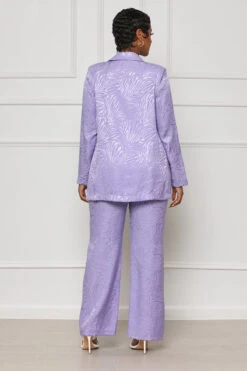 Tiger Print Blazer Pants Set (Lavender)- FINAL SALE -Lilly's Kloset IMG 4688