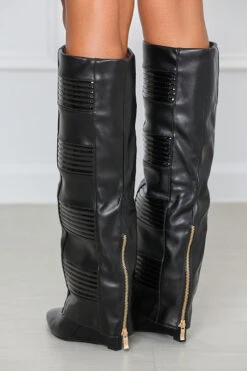 Victoria Knee High Boot- FINAL SALE -Lilly's Kloset IMG 6653