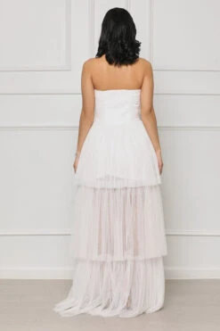 Strapless Tulle Gown (White)- FINAL SALE 7 Strapless Tulle Gown (White)- FINAL SALE -Lilly's Kloset lilly2 28 2310400
