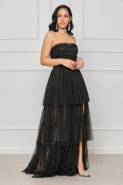 Strapless Tulle Gown (Black)- FINAL SALE -Lilly's Kloset lilly2 28 2310435