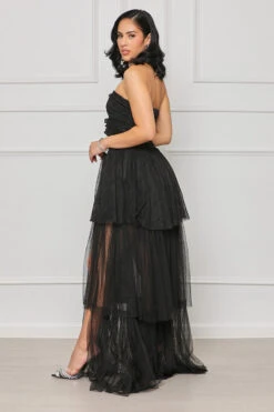 Strapless Tulle Gown (Black)- FINAL SALE -Lilly's Kloset lilly2 28 2310446