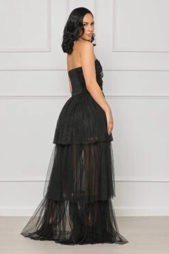 Strapless Tulle Gown (Black)- FINAL SALE -Lilly's Kloset lilly2 28 2310457