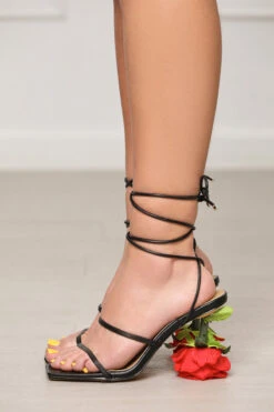 Throne Lace Up Heel (Black) -Lilly's Kloset lilly3 15 2317644