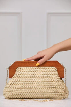 Tulsa Straw Clutch (Natural)