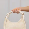 Nicolette Woven Straw Purse (Ivory)