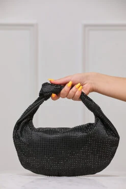 Tawni Rhinestone Purse (Black)