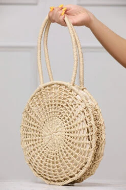 Islamae Straw Cross-Body Purse (Ivory) -Lilly's Kloset lilly3 22 2320023