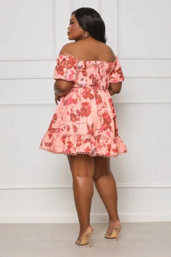 Wildflower Floral Babydoll Mini Dress (Pink Multi)- FINAL SALE -Lilly's Kloset lilly3 22 2321225