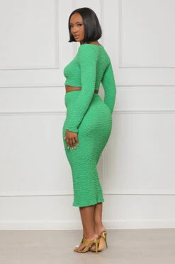 Summer Thrillz Pencil Skirt Set (Green)- FINAL SALE -Lilly's Kloset lilly3 22 2321254