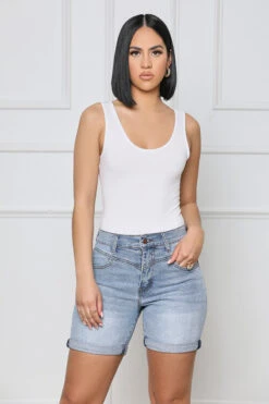 First Rodeo High Waisted Denim Shorts- FINAL SALE