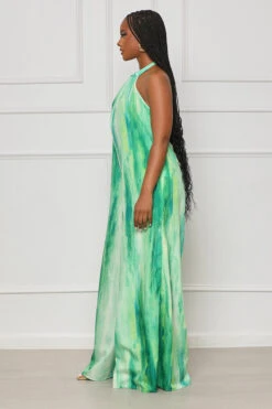 Catching Sunsets Halter Jumpsuit (Green Multi)- FINAL SALE -Lilly's Kloset lilly4 11 234020