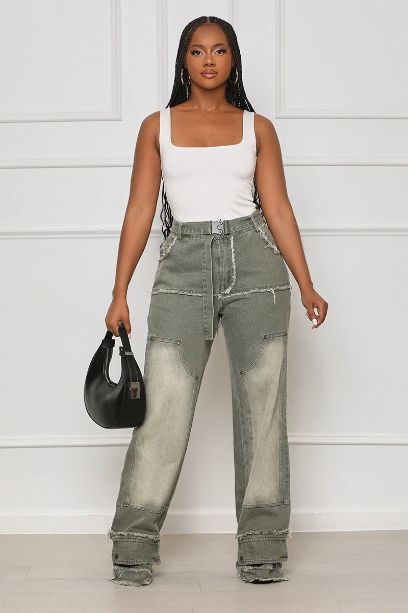 On A Mission Distressed Cargo (Stone Wash)- FINAL SALE 7 On A Mission Distressed Cargo (Stone Wash)- FINAL SALE - Image 7