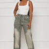On A Mission Distressed Cargo (Stone Wash)- FINAL SALE