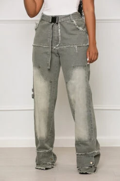 On A Mission Distressed Cargo (Stone Wash)- FINAL SALE 9 On A Mission Distressed Cargo (Stone Wash)- FINAL SALE -Lilly's Kloset lilly4 11 234292