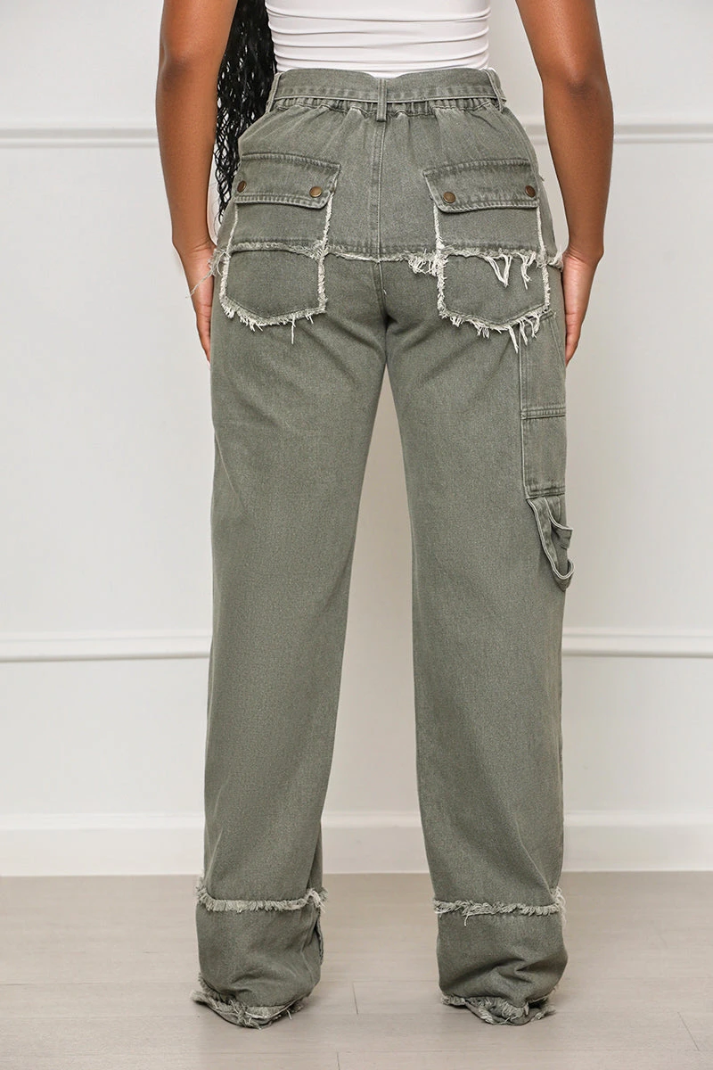 On A Mission Distressed Cargo (Stone Wash)- FINAL SALE 6 On A Mission Distressed Cargo (Stone Wash)- FINAL SALE - Image 6