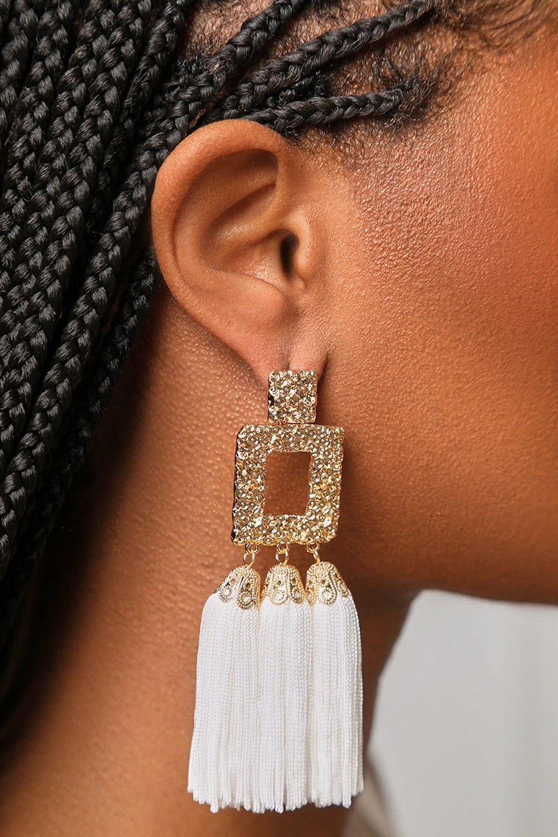 Abstract Tassel Drop Earrings 1 Abstract Tassel Drop Earrings