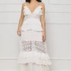 Dreamy Coast Ruffle Maxi Dress (White)- FINAL SALE