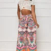Can't Replace Me Abstract Trousers (Pink Multi)- FINAL SALE