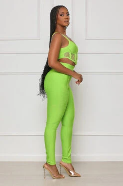 Lace Corset Bandage Pants Set (Green)- FINAL SALE -Lilly's Kloset lilly4 25 2311837