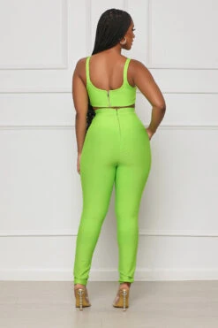 Lace Corset Bandage Pants Set (Green)- FINAL SALE -Lilly's Kloset lilly4 25 2311843