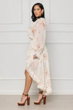 Spring Belle Sheer Ruffle Skirt Set (White Multi)- FINAL SALE -Lilly's Kloset lilly4 4 231247