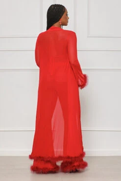 Evening Affair Sheer 3 Piece Set (Red)- FINAL SALE -Lilly's Kloset lilly4 4 232192