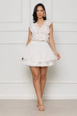 Enchanted Dreams Ruffle Skirt Set (White)- FINAL SALE -Lilly's Kloset lilly4 4 232424