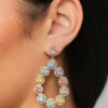 Teardrop Multi-Color Earrings