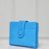 Mini Faux Leather Wallet (Blue)- FINAL SALE