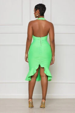 Backless Halter Bandage Dress (Green)- FINAL SALE -Lilly's Kloset lilly5 10 2318965