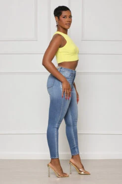 Contour Ribbed Crop Top (Yellow) 8 Contour Ribbed Crop Top (Yellow) -Lilly's Kloset lilly5 10 2319393