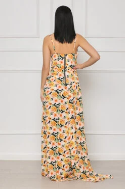 Fancy Girl Sweetheart Floral Maxi Dress (Yellow Multi)- FINAL SALE -Lilly's Kloset lilly5 10 2319647