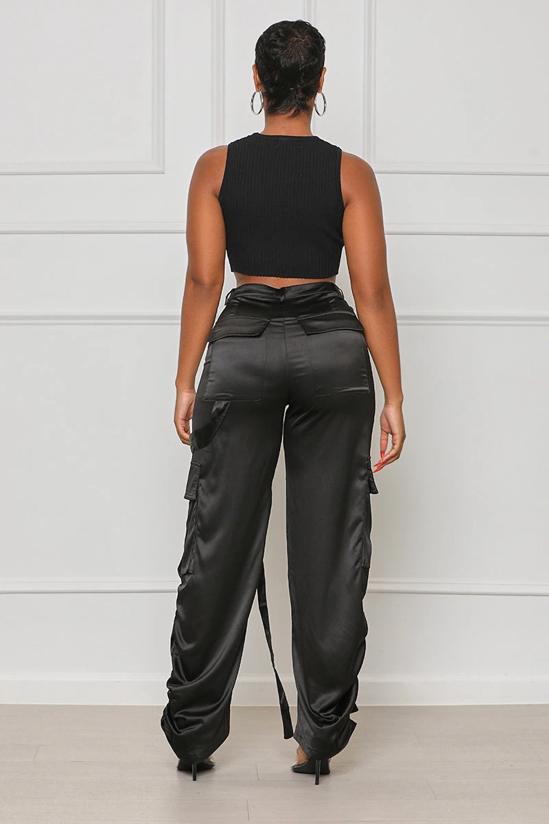 Contour Ribbed Crop Top (Black) 5 Contour Ribbed Crop Top (Black) - Image 5