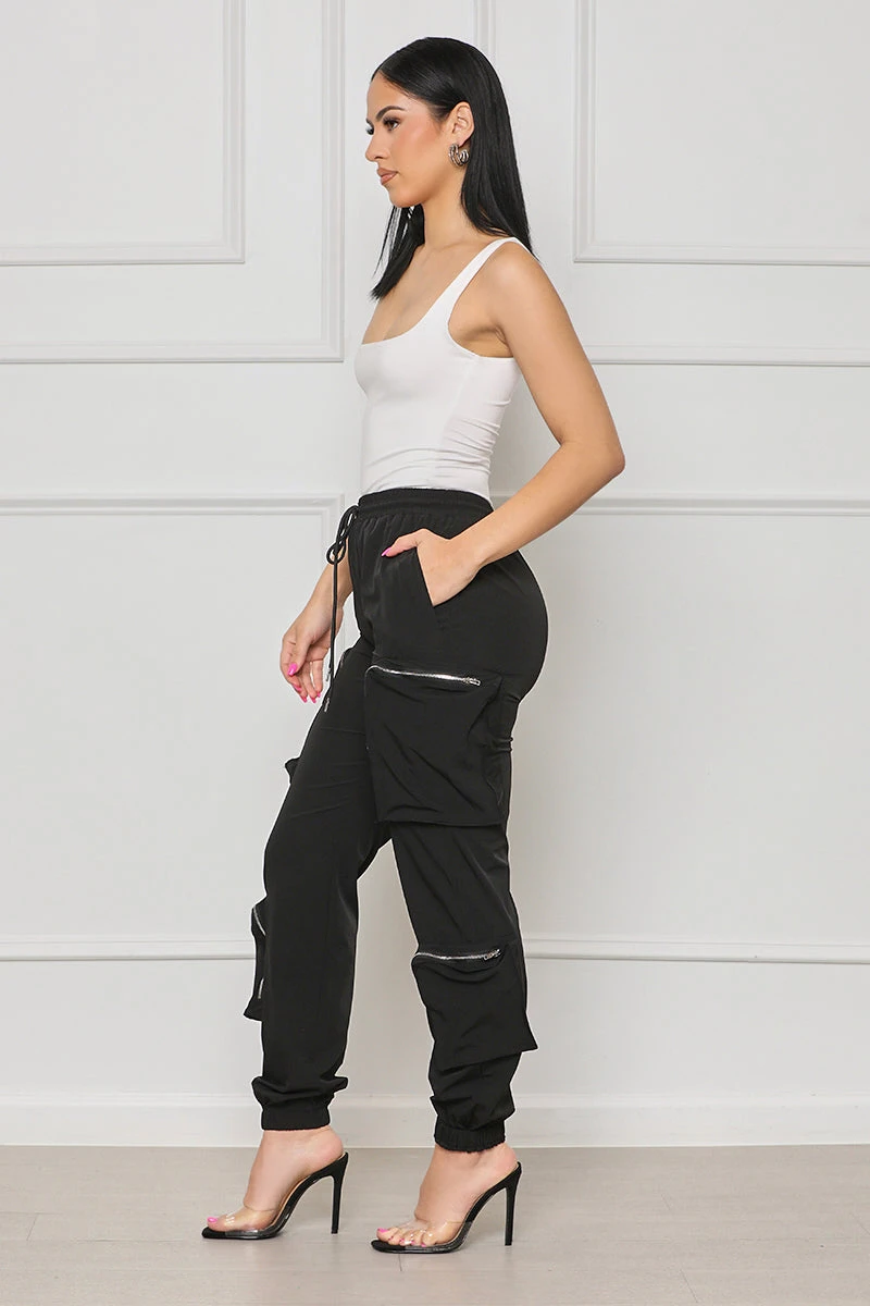 The Multitasker Cargo Joggers (Black)- FINAL SALE 3 The Multitasker Cargo Joggers (Black)- FINAL SALE - Image 3