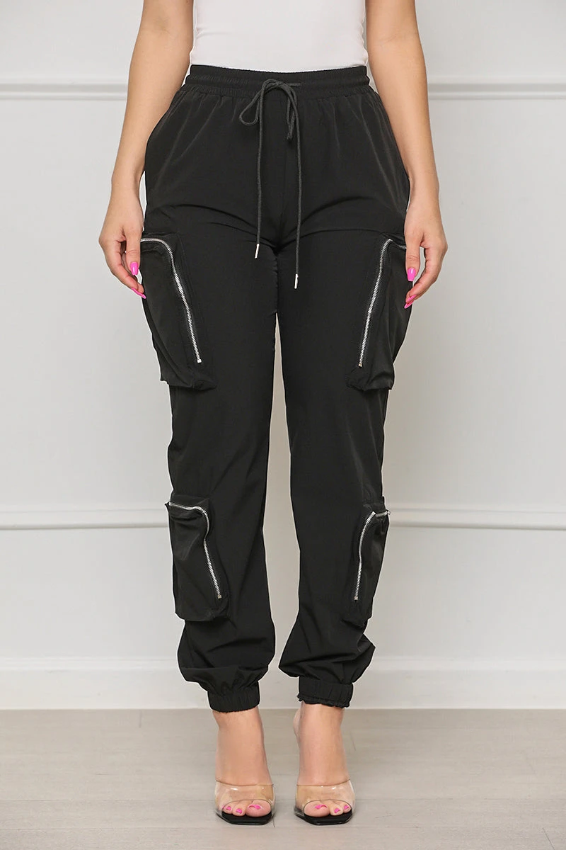 The Multitasker Cargo Joggers (Black)- FINAL SALE 2 The Multitasker Cargo Joggers (Black)- FINAL SALE - Image 2