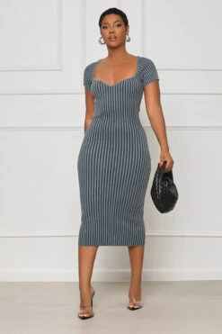 Most Wanted Ribbed Knit Dress (Grey) -Lilly's Kloset lilly5 16 2322609