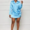 Our Season Shirt Dress (Blue)