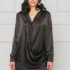 Our Season Shirt Dress (Black)