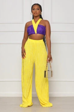 Summer Games Plisse Pants Set (Yellow Multi)- FINAL SALE 7 Summer Games Plisse Pants Set (Yellow Multi)- FINAL SALE -Lilly's Kloset lilly5 2 2313122