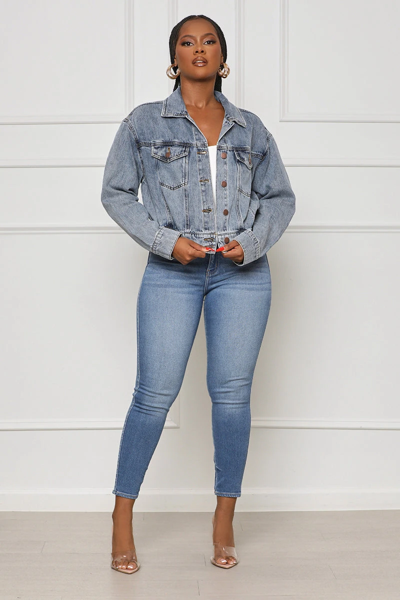 As You Know Denim Jacket- FINAL SALE 2 As You Know Denim Jacket- FINAL SALE - Image 2