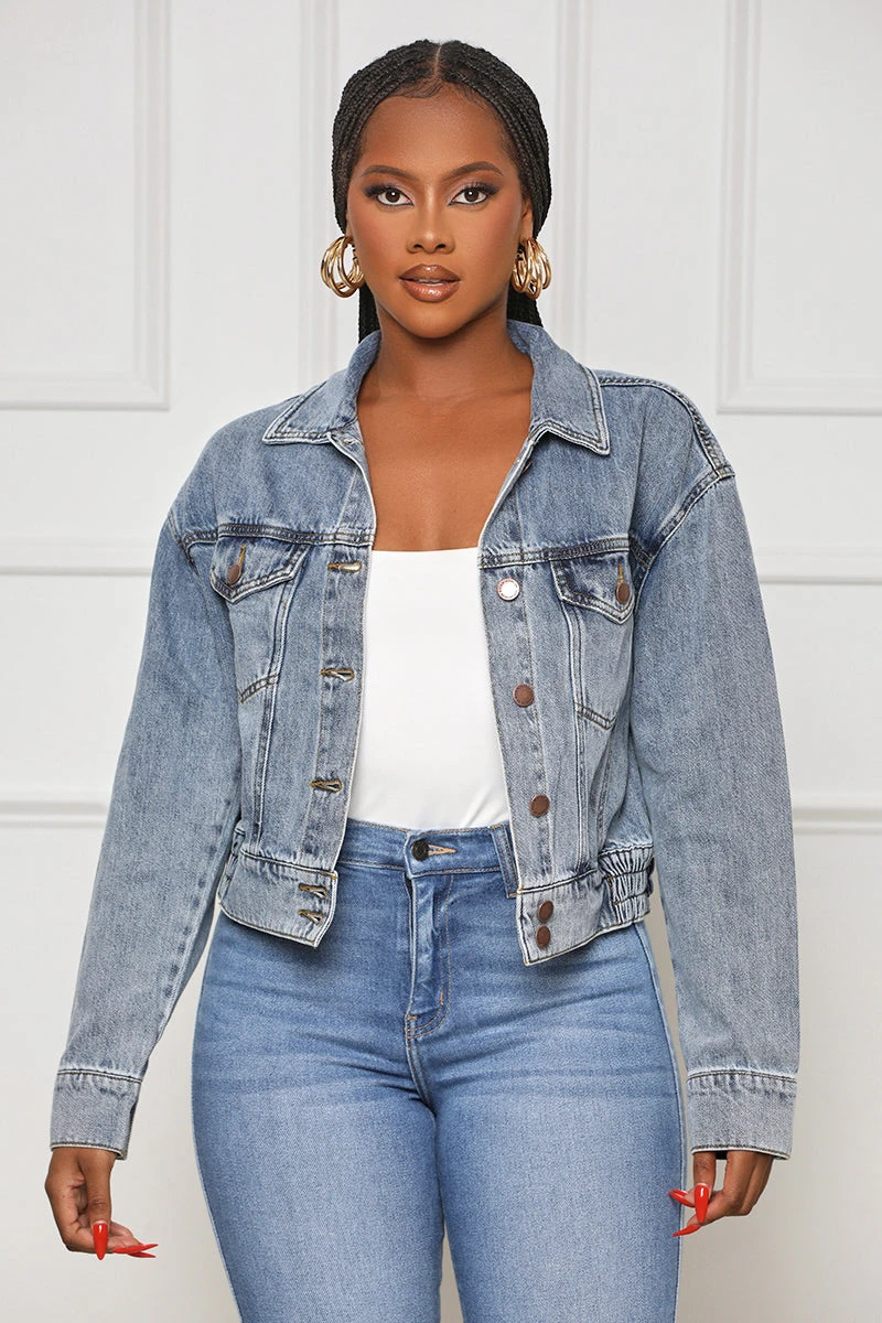 As You Know Denim Jacket- FINAL SALE 1 As You Know Denim Jacket- FINAL SALE