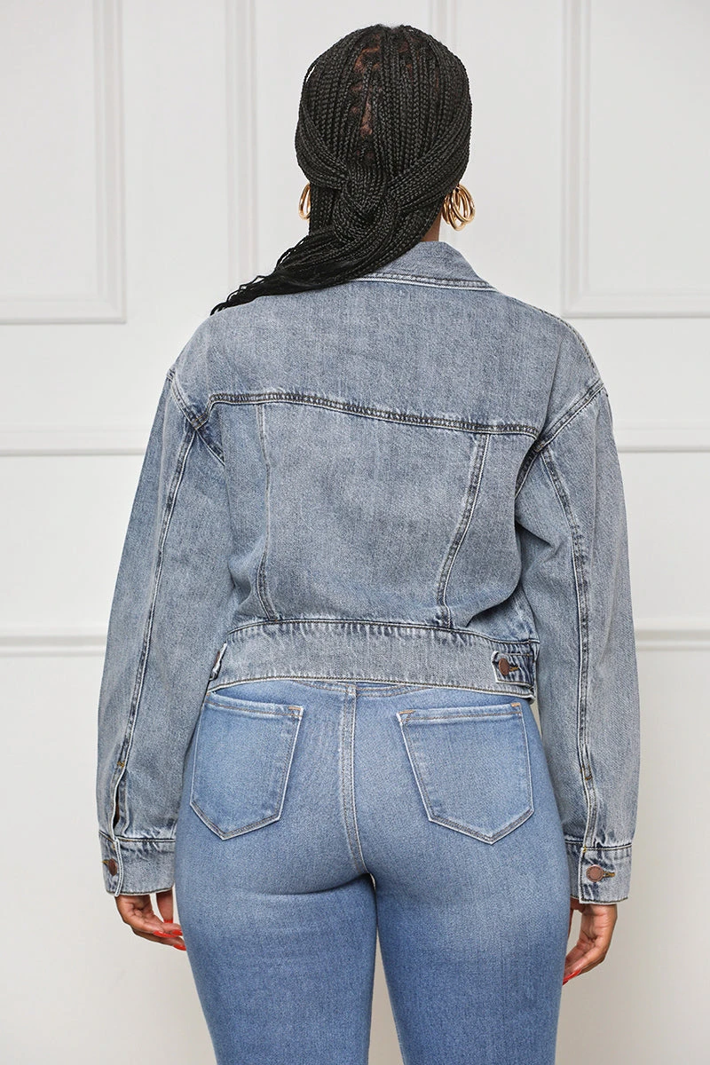 As You Know Denim Jacket- FINAL SALE 5 As You Know Denim Jacket- FINAL SALE - Image 5