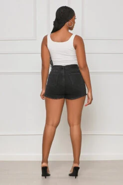 Travel Lust Distressed Denim Shorts -Lilly's Kloset lilly5 2 2313694