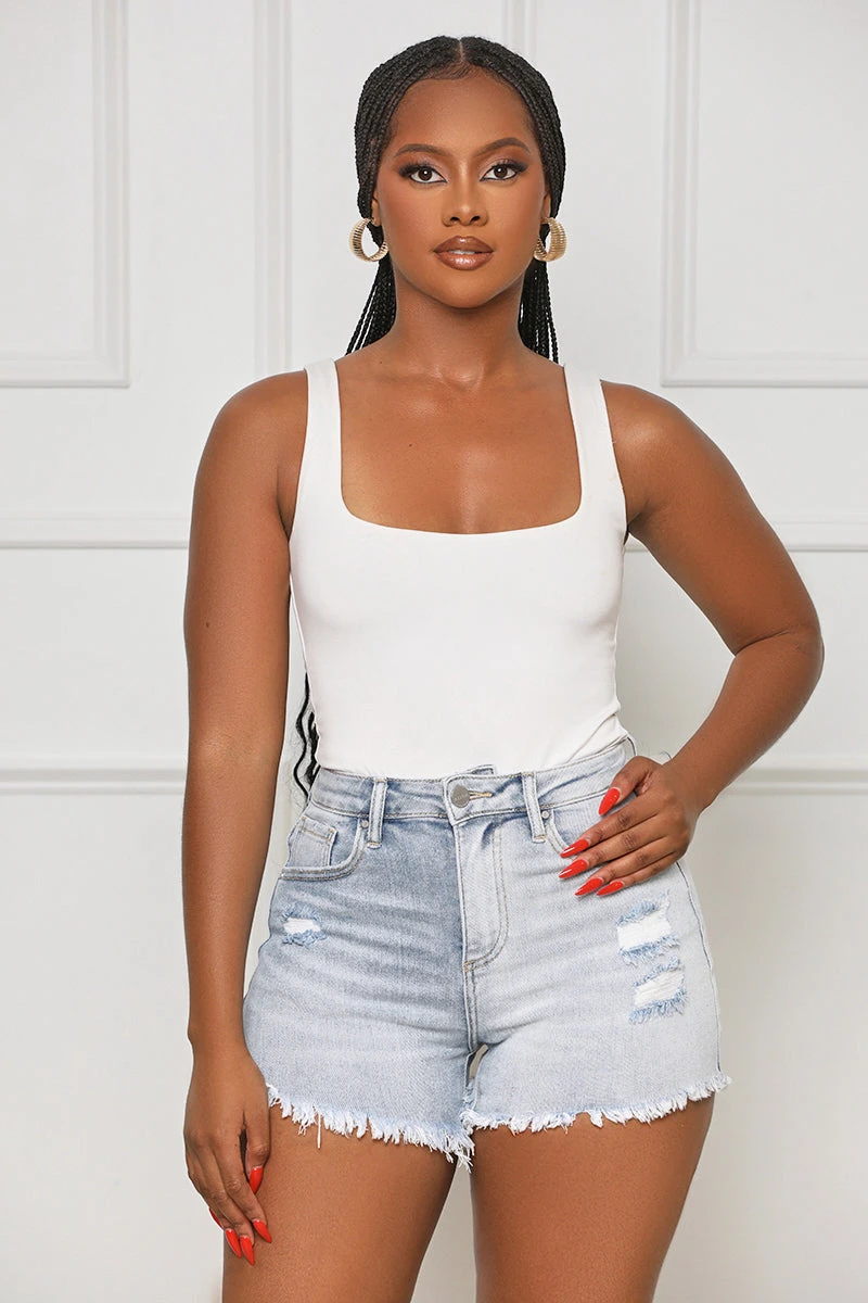 Days In Milan Distressed Denim Shorts 1 Days In Milan Distressed Denim Shorts